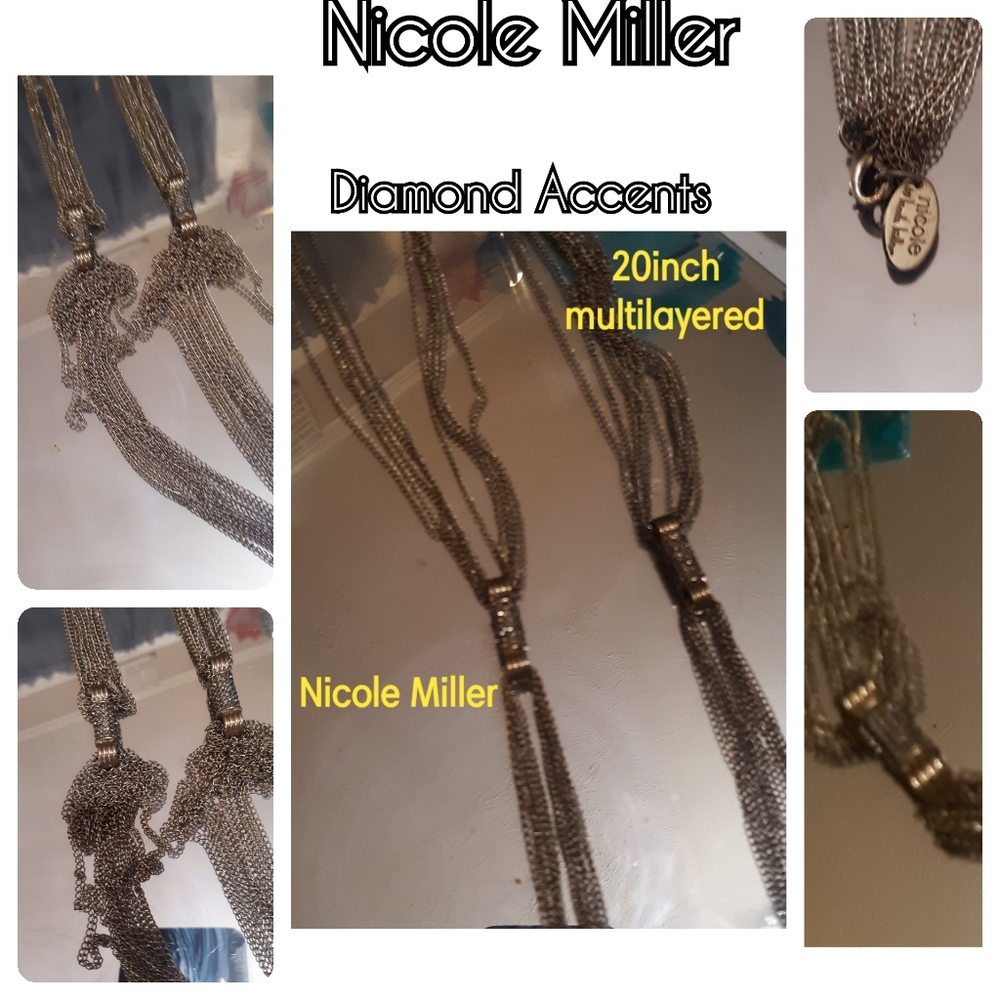 Nicole Miller diamond Accent Necklace